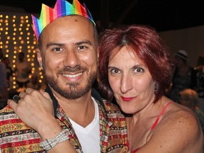 Event organizer Ahmad Danny Ramada welcomed Mosaic’s Mariana Martininez Vieyra to the Evening in Damascus dinner. Vieyra runs the settlement agency’s I Belong program for queer refugees.