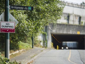 A man was shot on Bridgeway Street near the Iron Workers Memorial Bridge is a possible case of road rage, Vancouver, August 10 2018.