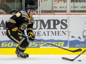Alex Newhook of the Victoria Grizzlies is one of the top prospects in the BCHL this season.
