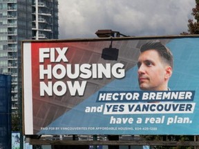 Ads supports Hector Bremner for mayor. He denies knowledge of who is behind it and the group credited on the ad says it is not them. The phone number given is not in service.