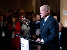 California Gov. Jerry Brown addresses the opening reception for the Global Climate Action Summit in San Francisco on Sept. 12, 2018.
