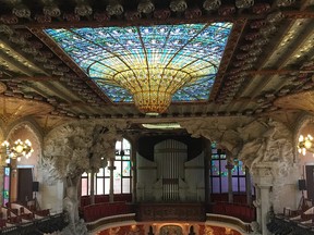 The famous pianist Jean-Efflam Bavouzet at The Palau de la Música Catalana.