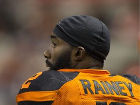 Chris Rainey of the B.C. Lions will play in Montreal tonight against the Alouettes in a must-win game for the visiting CFL squad.