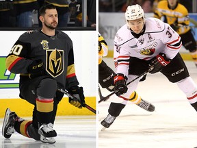 Vegas Golden Knights left wing Tomas Tatar (left) and centre Nick Suzuki were acquired by the Montreal Canadiens in a trade for Max Pacioretty.
