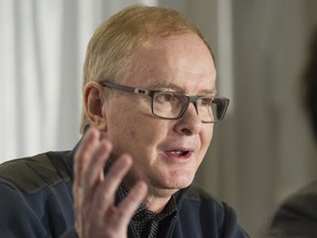 John Furlong, CEO of the Vancouver-Whistler 2010 Winter Olympics, at a February 2016 news conference in Richmond.