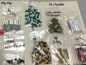 An inventory of what Vancouver police collected during a recent seizure of cannabis at the Downtown Eastside Market. [PNG Merlin Archive]