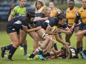 The UBC women's rugby team used its pack power and physical dominance to unseat the No. 1-ranked UVic Vikes last week at UBC.