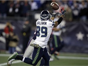 Seattle Seahawks wide receiver Doug Baldwin (89) catches a pass last season.