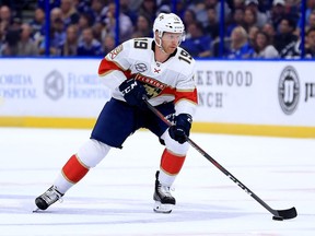 File photo: Mike Matheson #19 of the Florida Panthers has been suspended for two games for hit on Vancouver Canucks' Elias Pettersson that left the latter with a concussion.