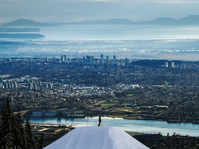 The view from the Cut Jump Line at Grouse Mountain.