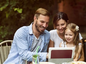 Showing a family member how surprised your kids were by the gift they received, and how thankful they are, can be done with a video clip or by live video chat.