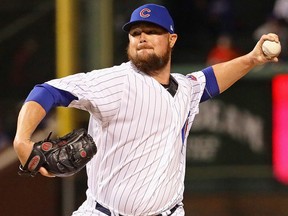 Starting pitcher Jon Lester of the Chicago Cubs delivers the ball against the Pittsburgh Pirates at Wrigley Field on Sept. 27, 2018 in Chicago, Ill.