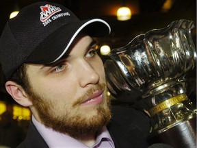 Mark Fistric is one of the all-time greats on the Vancouver Giants' blue-liner. He he holds the WHL Presidents Trophy in-tow for winning the league championship in 2006.