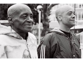 Mike Henry (left), with his longtime friend Bryan Alleyne. Henry was a persistent advocate for safer drug use in the Downtown Eastside for three decades. [PNG Merlin Archive]
