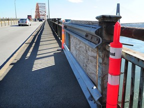 A contractor inspected 606 railing posts on the bridge and found that 128 of them need to be replaced or repaired right away.
