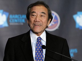 This is an Oct. 24, 2012, file photo, shows then-New York Islanders owner Charles Wang.
