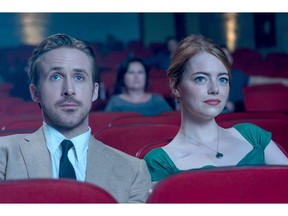 Sebastian (Ryan Gosling) and Mia (Emma Stone) in "La La Land."