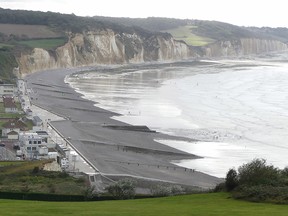 The beaches of Dieppe. On August 19, 1944 troops from the 2nd Canadian Division paid homage to the over 900 who lost their lives in that ill-fated invasion exactly two years prior.