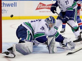 Jacob Markstrom suffered a tough 2-1 loss to the New York Rangers on Monday.