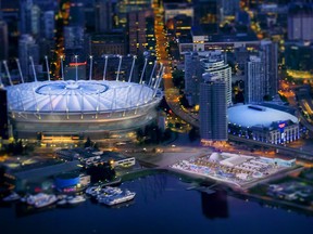 A rendering of the Aurora Winter Festival which will take place at Vancouver's Concord Pacific Place from Nov. 23 to Dec. 30. [PNG Merlin Archive]