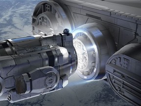 This illustration provided by Disney shows an illustration of Disney's Star Wars: Galaxy's Edge attraction.