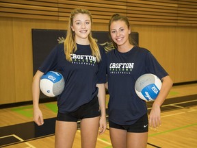 Jadyn van Santen and Shea Baker are in their final year with the Crofton House Falcons.