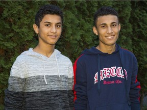 Hussein, left, and Khaled Aldarwish.