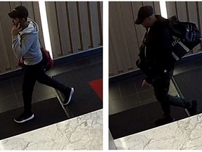 Burnaby RCMP is asking for the public's help identifying two men caught on video breaking into a Metrotown condominium.