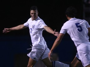 Kristian Yli-Hietanen paced the UBC Thunderbirds men's soccer team with 10 goals this season.