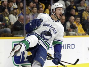 Jay Beagle celebrates after scoring a shorthanded goal Thursday.