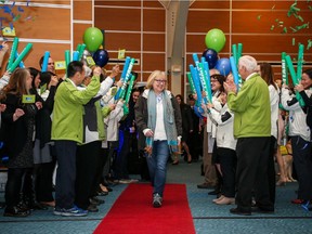 Linda Keating, YVR's 25 millionth passenger for 2018, was greeted with confetti, balloons, smiling dignitaries and an oversized cheque for one million Aeroplan miles.