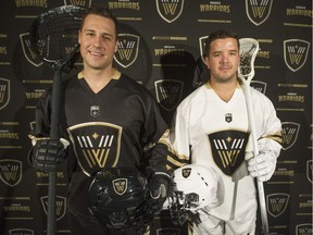 Veteran goalie Aaron Bold (left), who was signed as a free agent, and forward Logan Schuss are two of the players the rebranded Vancouver Warriors will be relying on this season.