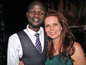 At the White Envelope Gala, social do-gooder Treana Peake and South Sudanese refugee James Madhier shared the plight of refugees living in the world’s largest settlement camp.