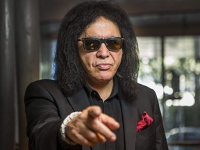 Gene Simmons poses for a photo at the Ritz-Carlton hotel in downtown Toronto on Sept. 14, 2018.