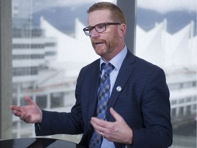 FILE PHOTO - Former health minister Terry Lake visits the Vancouver Sun and Province newsroom for an in-depth interview March 27, 2017.