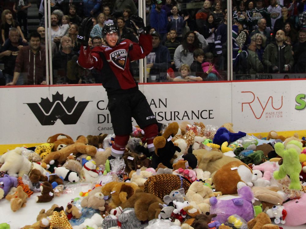 Teddy Bear Toss lets Portland Winterhawks and their fans give back