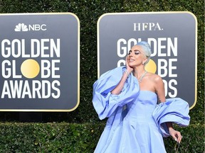 TOPSHOT - Best Actress in a Motion Picture  Drama for "A Star is Born" nominee Lady Gaga arrives for the 76th annual Golden Globe Awards on January 6, 2019, at the Beverly Hilton hotel in Beverly Hills, California.