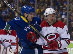 After a week away from the rink to relax, Bo Horvat, left, is ready to resume the Vancouver Canucks' playoff pursuit. The rested NHL team worked out Thursday at UBC and plays the Colorado Avalanche on Saturday in Denver.