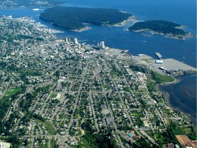 Aerial image of downtown Nanaimo. Hang on to your hats! From the police probe at the legislature to the byelection in Nanaimo, the next 10 days could change everything in B.C. politics.