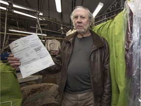 Drycleaning company owner Brian Wener is one of many Vancouver businesspeople who fear that constantly climbing property taxes will be the death of their businesses. (Francis Georgian/PNG FILES)