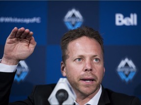 The Vancouver Whitecaps have acquired Tunisian centre back Jasser Khmiri. New Vancouver Whitecaps head coach Marc Dos Santos is pictured here.