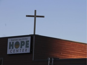 This Nov. 1, 2018, file photo shows the Hope Center women's shelter in downtown Anchorage, Alaska.