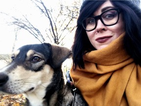 Littlefoot, a 1.5-year-old rescue dog from Thailand, went missing on the streets of Vancouver for more than a month. His owner Jocelyn Aspa (pictured) hired a pet detective to find him. The dog was found Friday in Richmond.