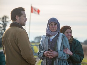 Jason Tremblay (l), Camillia Mahal and Magda Ochoa in a scene from the short film Bordered. The film is part of the ninth annual Vancouver Short Film Festival on Jan. 25-26, 2018.