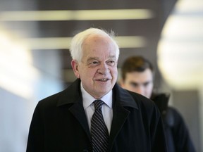 Canada's ambassador to China, John McCallum, arrives to brief members of the Foreign Affairs committee regarding China in Ottawa on Jan. 18, 2019.