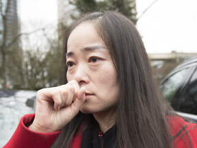 Former Burnaby South candidate Karen Wang before a news conference on Jan. 17, 2019.