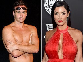 Olympic swimmer Ryan Lochte and WWE star Eva Marie.