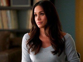 In this file image released by USA Network, Meghan Markle appears in a scene from "Suits."