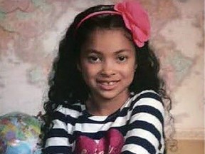 Undated handout photo of seven-year-old homicide victim Aaliyah Rosa.