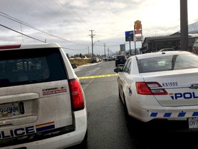 At least four police cars were on scene outside the Super 8 hotel in Valleyview. Residents heard sirens around 7 a.m.